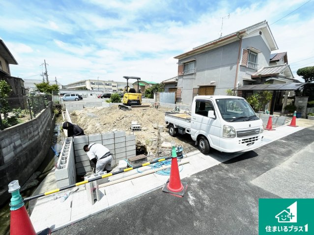 宇治市伊勢田町毛語　第1期　新築一戸建ての外観|現在の進捗状況です！順調に作業進行中、完成が待ち遠しいです！詳細の間取り等、お気軽にお問い合わせください！