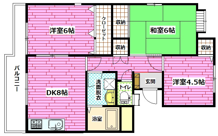 コーポ松崎Ⅰの間取り
