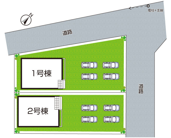赤穂市砂子　第5期　新築一戸建ての区画図|全2区画