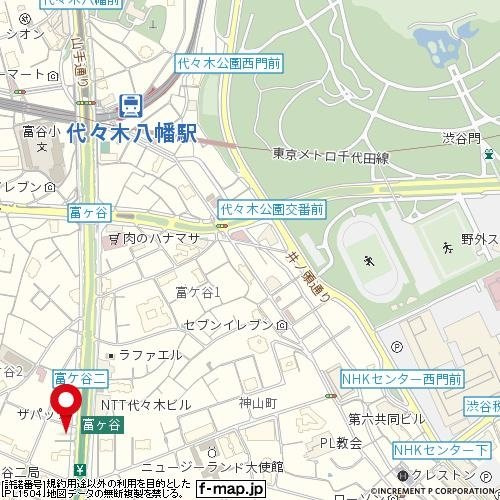 コンシェリア・デュー代々木公園の地図