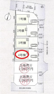 【区画図】 | クレイドルガーデン京都市西京区大原野灰方町第１ | 区画図