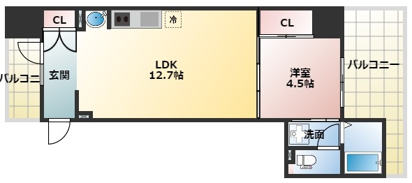 【間取り】 | ブリリアントコートクラージュ