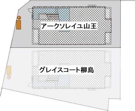 グレイスコート柳島(グレイスコートヤナギシマ)の区画図
