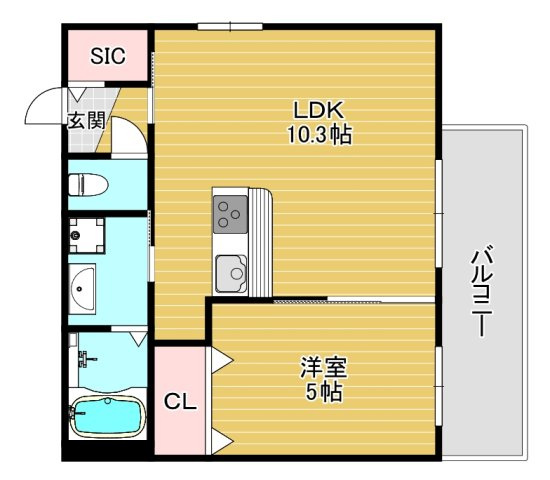 【間取り】 | ベルフィオーレ鴫野