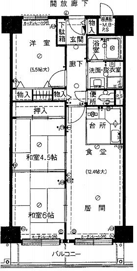 ファミール阿波座の間取り