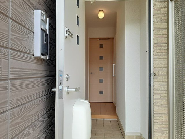 サンフローラＡの玄関
