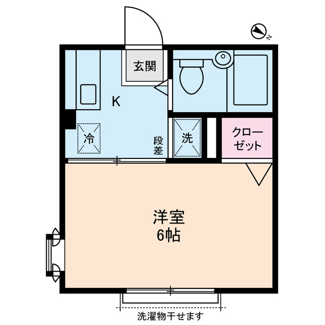 カディカワセⅡの間取り