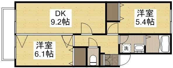 【間取り】 | リバーサイド金岡B