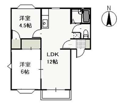 【間取り】 | ドリームパレスK-2