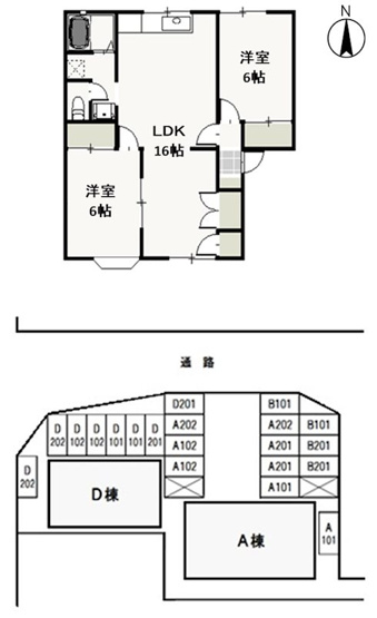 【間取り】 | ベルエポックＫ　A