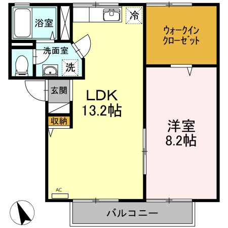 【間取り】 | エバーグリーン　B棟