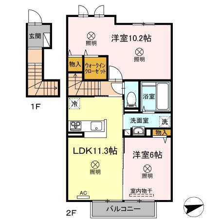 【間取り】 | ウィステみやまえ
