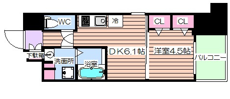 【間取り】 | エス・キュート梅田中崎町