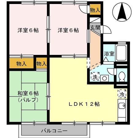 【間取り】 | グレースタウン原　C棟