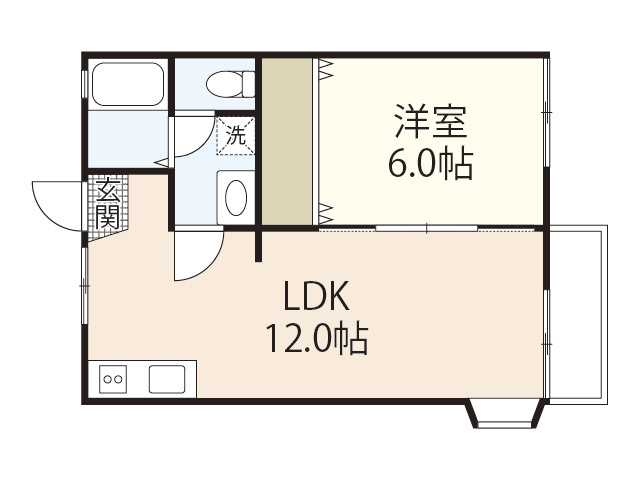 【間取り】 | 湯浅コーポA棟