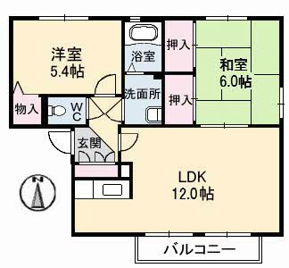 【間取り】 | オークス　壱番館