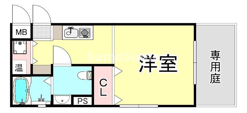 ソバーレ六甲道の間取り