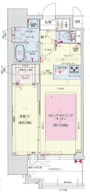 プレサンス新町ウィズジョイの間取り