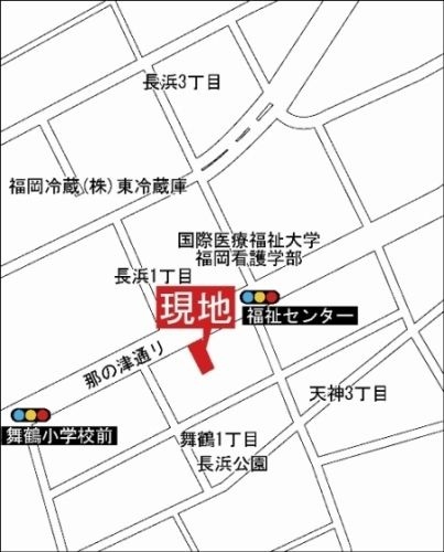 レジディア天神の地図