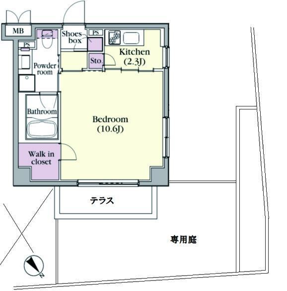 プラチナコート中目黒の間取り