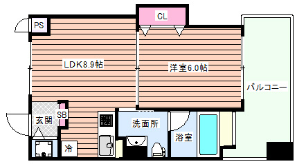 【間取り】 | サクセス天神橋フロント
