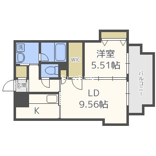 SHUNKI江戸堀の間取り