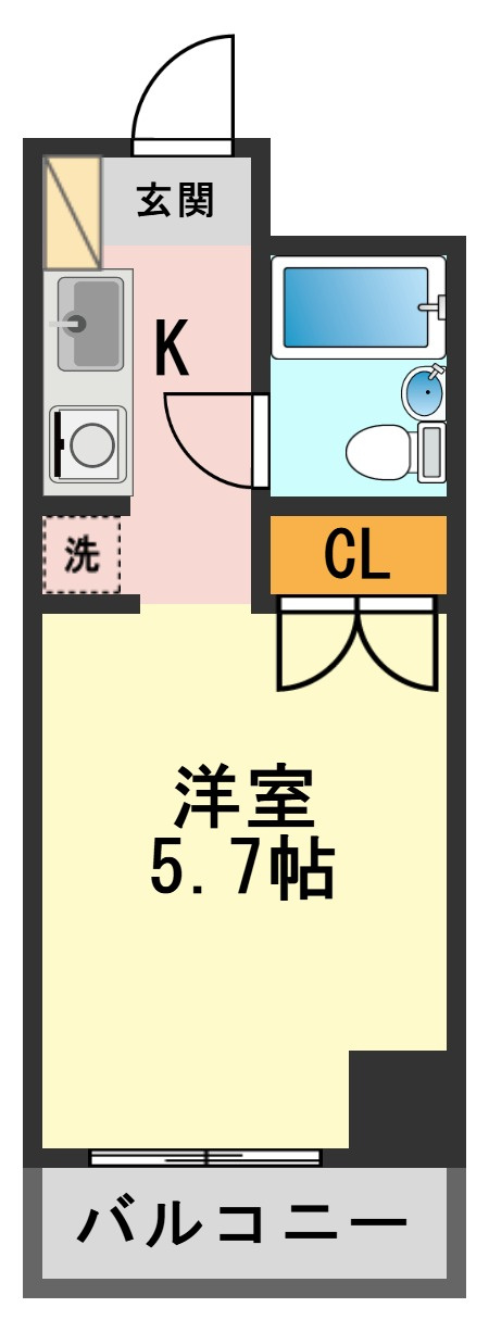 コスモ亀有Ⅴの間取り|間取り図