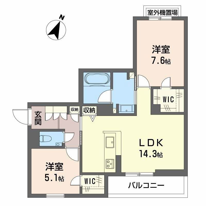 シャーメゾン神戸摩耶の間取り