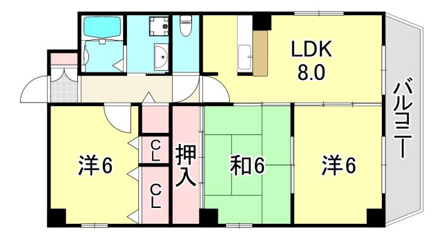 エリム摩耶の間取り