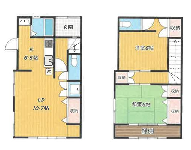 大手町3丁目貸家の間取り