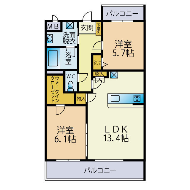 TOWAⅡの間取り