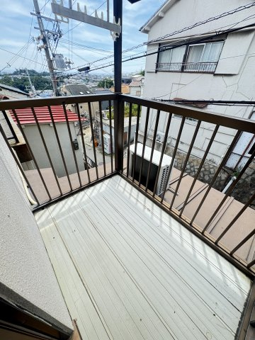 西山町戸建のバルコニー