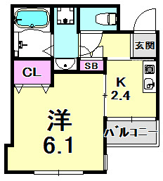 Ruisseau武庫川の間取り