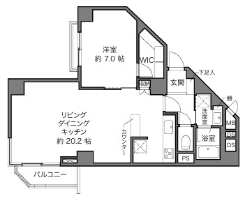 チュリス氷川坂の間取り