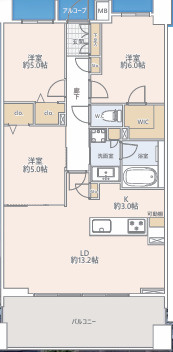 アクエアリバージュ東京の間取り