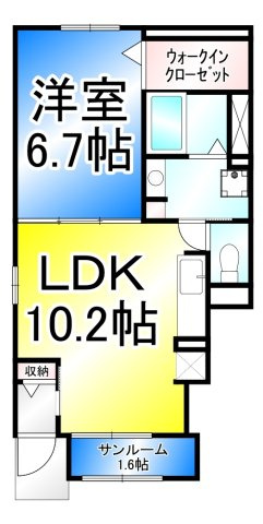 ブライト　レジデンス　Bの間取り