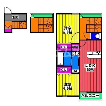 【間取り】 | メビウス大橋 | メビウス大橋の間取り