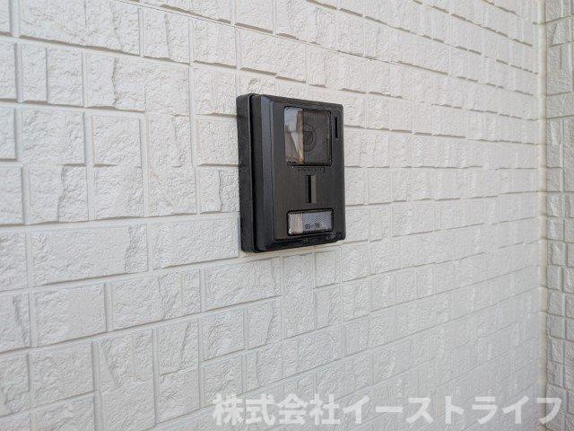【新築戸建】　いわき市泉町第8　限定1棟のセキュリティ|同社施工写真　テレビモニター付きインターフォン