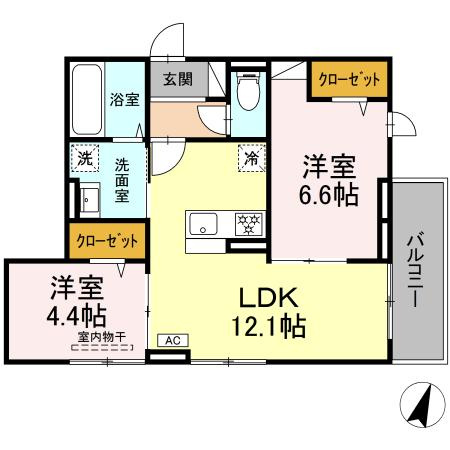 【間取り】 | イーリスコート大和中央