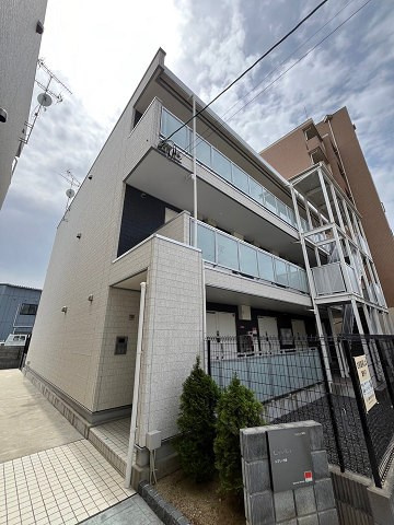 大阪市西淀川区竹島３丁目のアパートの外観