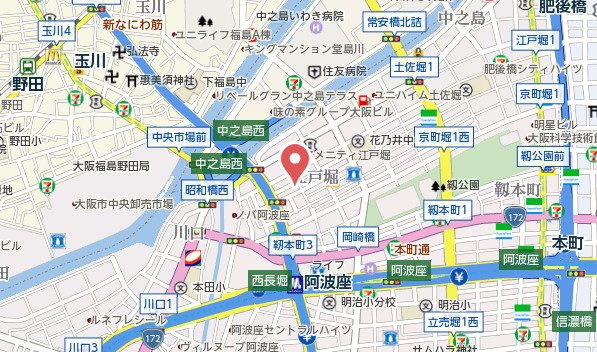 【地図】 | ジアコスモ江戸堀パークフロント