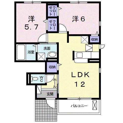 【間取り】 | グランデ喜里