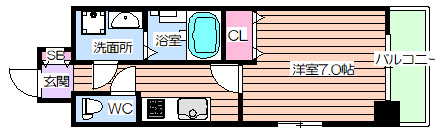 【間取り】 | エスリード梅田西第5