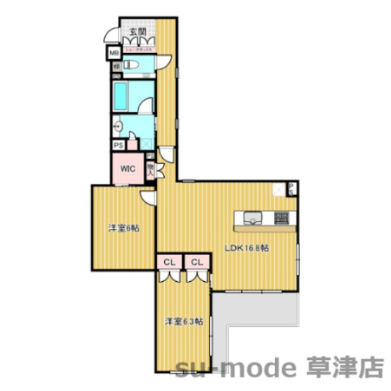 【間取り】 | ブランズ京都四条烏丸　桜風庵