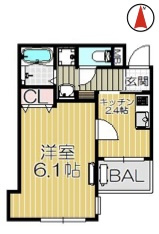 Ｒｕｉｓｓｅａｕ武庫川の間取り