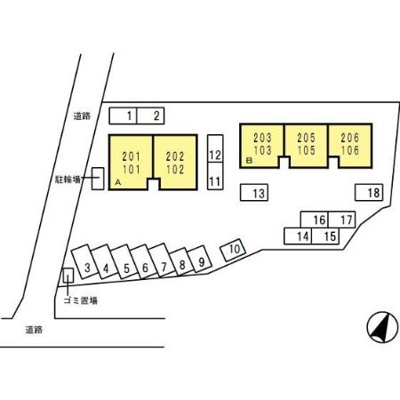 【区画図】 | セジュール誉 B棟