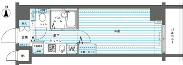 板橋区大谷口上町の賃貸マンションの間取り