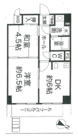 ライオンズマンション新神戸の間取り