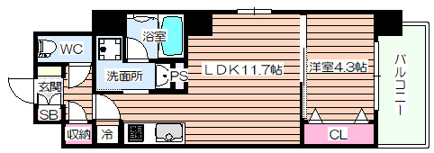 【間取り】 | LA GRACE福島Ⅱ