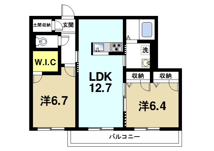クオレールの間取り|充実の収納で居室も広く使うことができます